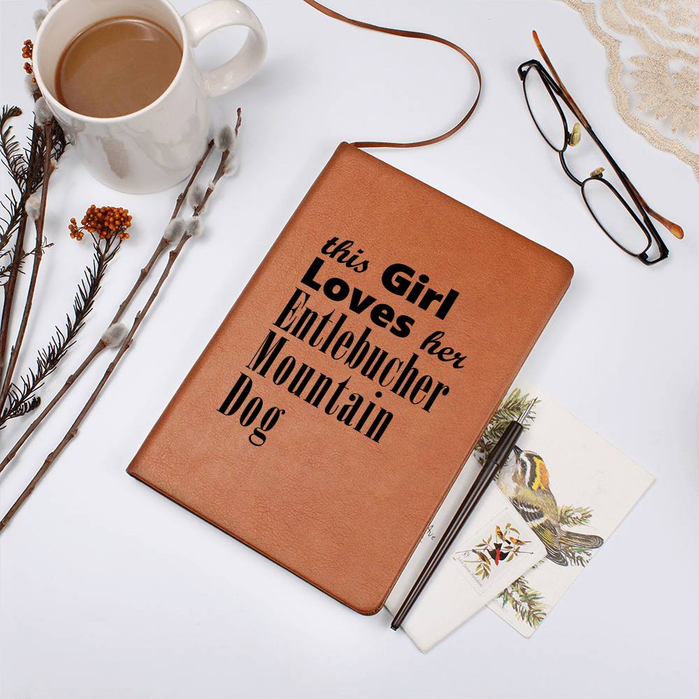 Entlebucher Mountain Dog - Vegan Leather Journal