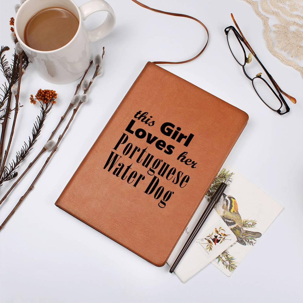 Portuguese Water Dog - Vegan Leather Journal
