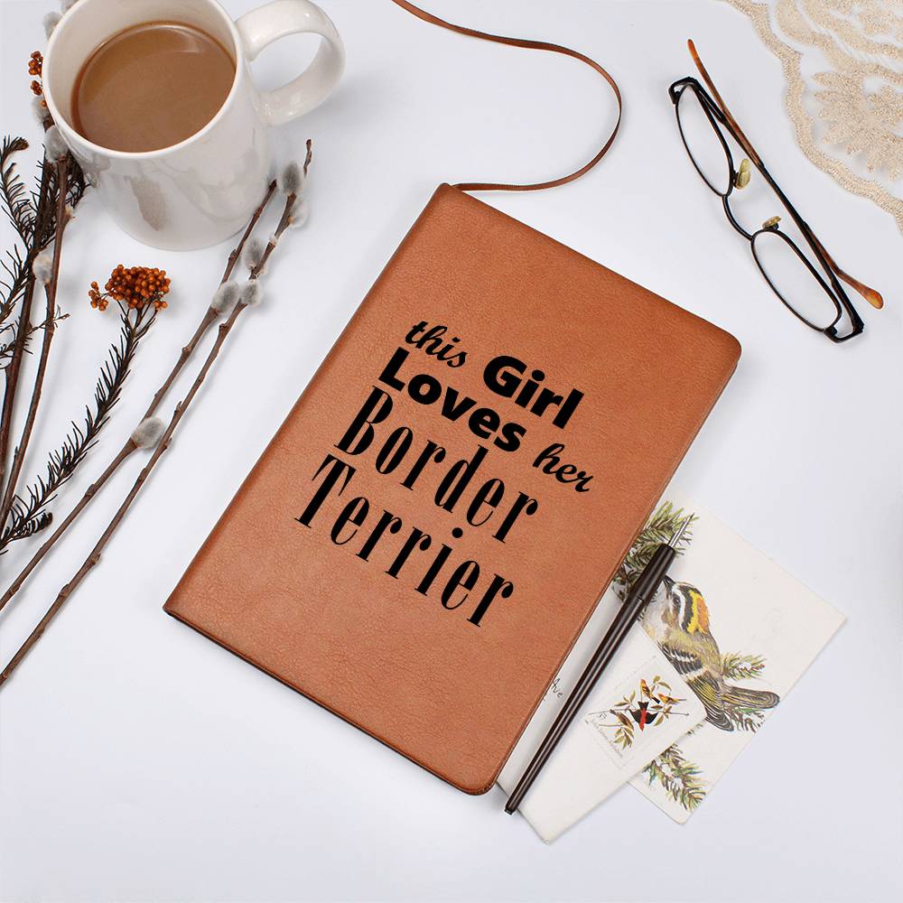 Border Terrier - Vegan Leather Journal