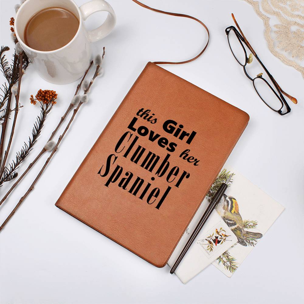 Clumber Spaniel - Vegan Leather Journal
