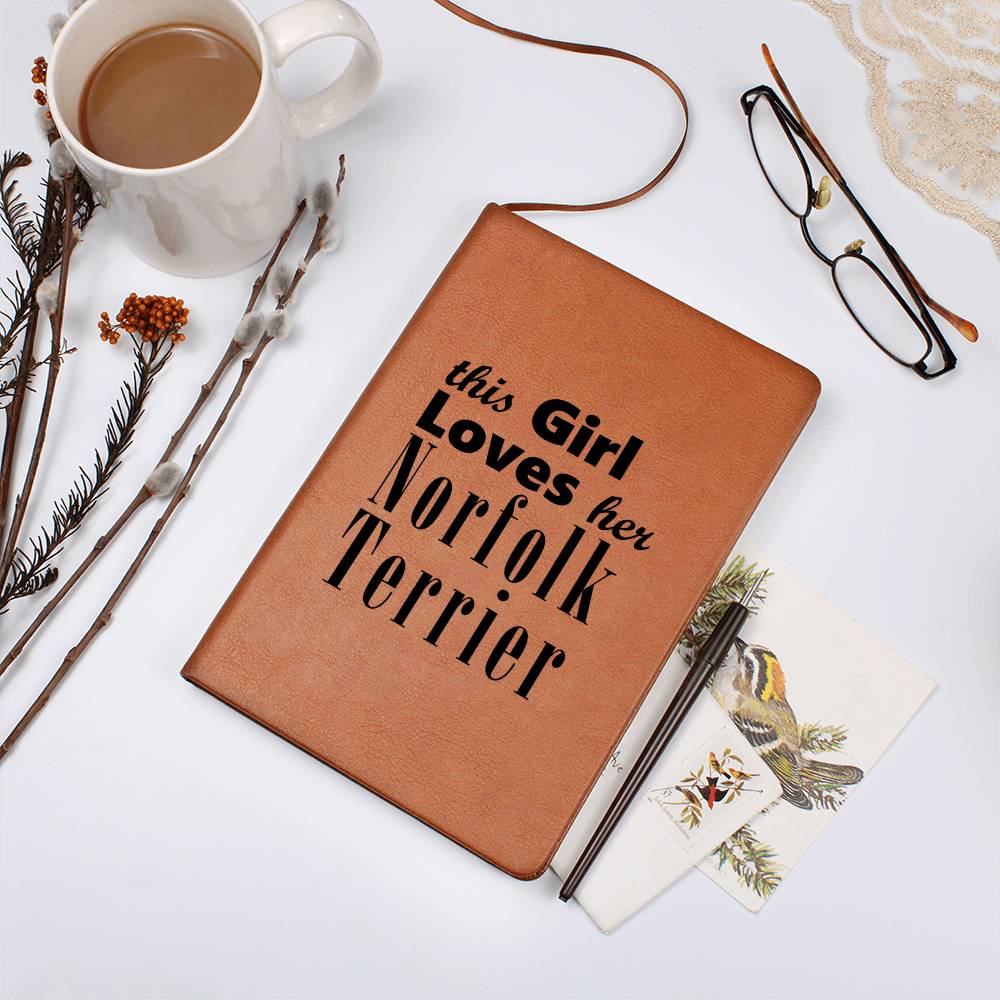Norfolk Terrier - Vegan Leather Journal