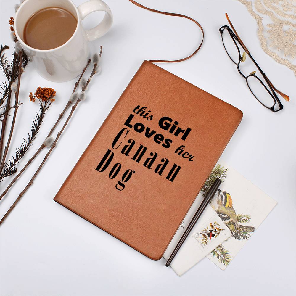 Canaan Dog - Vegan Leather Journal
