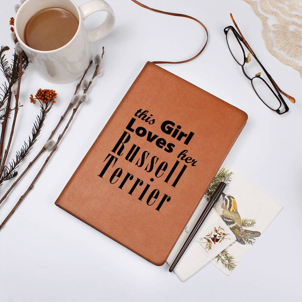 Russell Terrier - Vegan Leather Journal