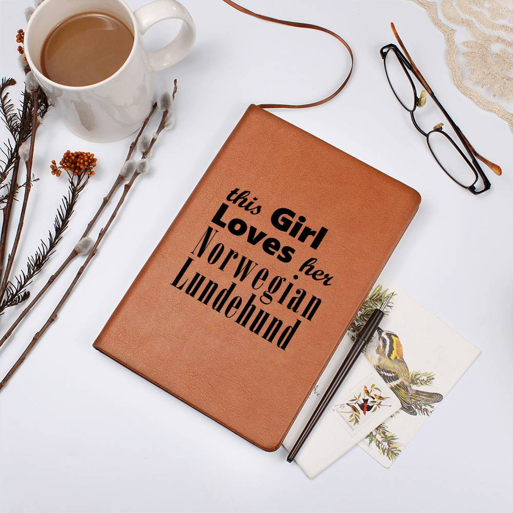 Norwegian Lundehund - Vegan Leather Journal
