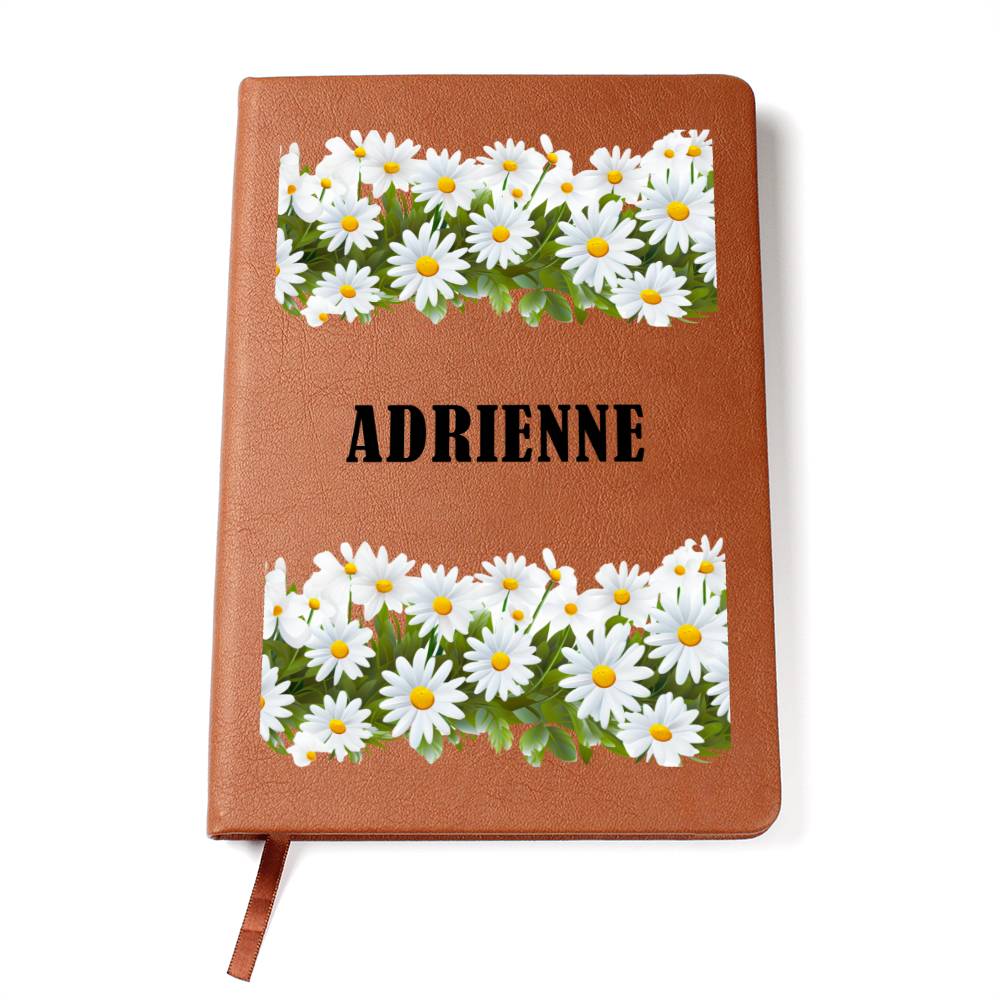 Adrienne (Playful Daisies) - Vegan Leather Journal