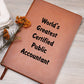 World's Greatest Certified Public Accountant v1 - Vegan Leather Journal