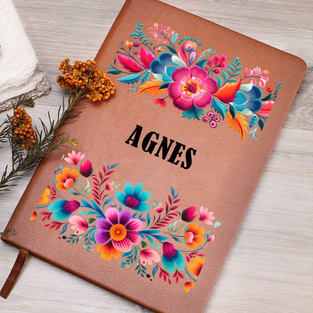 Agnes (Mexican Flowers 2) - Vegan Leather Journal