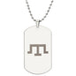 Tamga of Crimean Tatar Giray Dynasty - Engraved Dog Tag Necklace