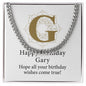Happy Birthday Gary v01 - Cuban Link Chain