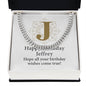Happy Birthday Jeffrey v01 - Cuban Link Chain