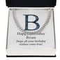 Happy Birthday Brian v03 - Cuban Link Chain
