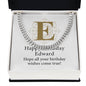 Happy Birthday Edward v01 - Cuban Link Chain