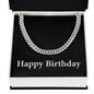 Happy Birthday v2 - Cuban Link Chain