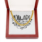 You Are My Heartbeat v2 - 14k Gold Finished Cuban Link Chain With Mahogany Style Luxury Box