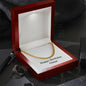 Happy Birthday Omar - 14k Gold Finished Cuban Link Chain With Mahogany Style Luxury Box