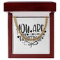 You Are My Heartbeat v2 - 14k Gold Finished Cuban Link Chain With Mahogany Style Luxury Box