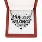 My Heart Belongs To You v2 - Cuban Link Chain With Mahogany Style Luxury Box