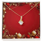 Christmas Background 047 - 18K Yellow Gold Finish Alluring Beauty Necklace