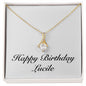 Happy Birthday Lucile - 18K Yellow Gold Finish Alluring Beauty Necklace