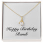 Happy Birthday Randi - 18K Yellow Gold Finish Alluring Beauty Necklace