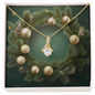 Christmas Background 104 - 18K Yellow Gold Finish Alluring Beauty Necklace