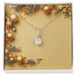 Christmas Background 059 - 18K Yellow Gold Finish Alluring Beauty Necklace