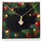 Christmas Background 125 - 18K Yellow Gold Finish Alluring Beauty Necklace