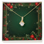 Christmas Background 067 - 18K Yellow Gold Finish Alluring Beauty Necklace