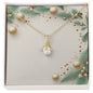 Christmas Background 063 - 18K Yellow Gold Finish Alluring Beauty Necklace