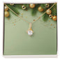 Christmas Background 028 - 18K Yellow Gold Finish Alluring Beauty Necklace