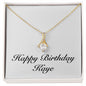 Happy Birthday Kaye - 18K Yellow Gold Finish Alluring Beauty Necklace