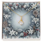 Christmas Background 089 - 18K Yellow Gold Finish Alluring Beauty Necklace
