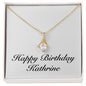 Happy Birthday Kathrine - 18K Yellow Gold Finish Alluring Beauty Necklace