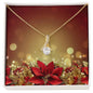 Christmas Background 097 - 18K Yellow Gold Finish Alluring Beauty Necklace