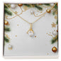 Christmas Background 048 - 18K Yellow Gold Finish Alluring Beauty Necklace