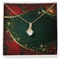 Christmas Background 071 - 18K Yellow Gold Finish Alluring Beauty Necklace