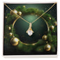 Christmas Background 101 - 18K Yellow Gold Finish Alluring Beauty Necklace
