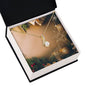 Christmas Background 096 - 18K Yellow Gold Finish Alluring Beauty Necklace