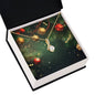 Christmas Background 120 - 18K Yellow Gold Finish Alluring Beauty Necklace