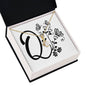 Botanical Monogram Q - 18K Yellow Gold Finish Alluring Beauty Necklace