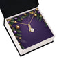 Christmas Background 024 - 18K Yellow Gold Finish Alluring Beauty Necklace