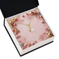 Christmas Background 010 - 18K Yellow Gold Finish Alluring Beauty Necklace