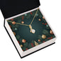 Christmas Background 128 - 18K Yellow Gold Finish Alluring Beauty Necklace