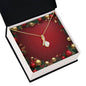 Christmas Background 033 - 18K Yellow Gold Finish Alluring Beauty Necklace