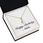 Happy Birthday Adela - 18K Yellow Gold Finish Alluring Beauty Necklace