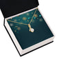 Christmas Background 016 - 18K Yellow Gold Finish Alluring Beauty Necklace