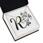 Botanical Monogram R - 18K Yellow Gold Finish Alluring Beauty Necklace
