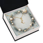 Christmas Background 049 - 18K Yellow Gold Finish Alluring Beauty Necklace