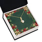 Christmas Background 068 - 18K Yellow Gold Finish Alluring Beauty Necklace