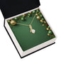 Christmas Background 027 - 18K Yellow Gold Finish Alluring Beauty Necklace